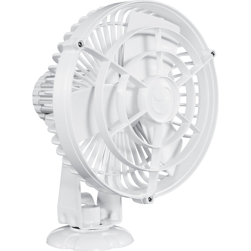 Caframo Kona 817 12V 3-Speed 7″ Waterproof Fan – White [817CAWBX]