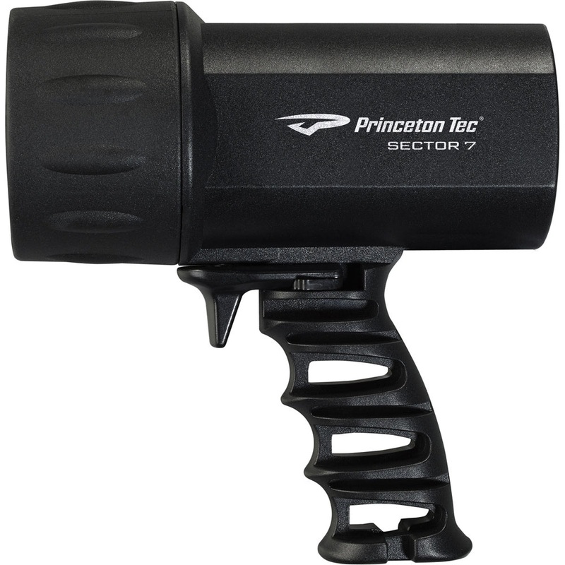 Princeton Tec Sector 7 LED Spotlight – Black [S7-BK]