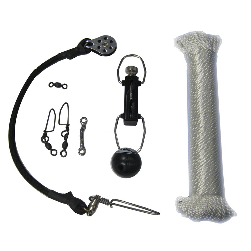 Rupp Center Rigging Kit w/Klickers – White Nylon 45′ [CA-0113]