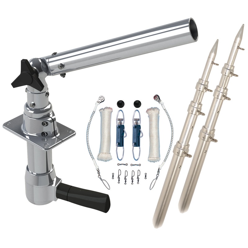 Rupp Revolution Top Gun Package w/18′ Poles & Complete Single Line Rigging Kit w/Klickers Release Clips [REV-TPGN-18T]