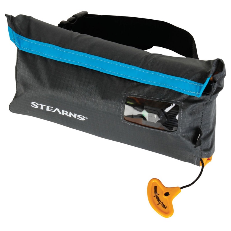 Stearns 0275 33-Gram Manual Inflatable Belt Pack – Gray/Blue [2000019376]
