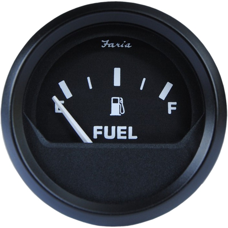 Faria Euro Black 2″ Fuel Level Gauge [12801]