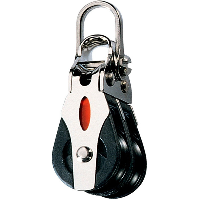 Ronstan Series 20 Ball Bearing Block – Double – 2-Axis Shackle Head [RF20202]