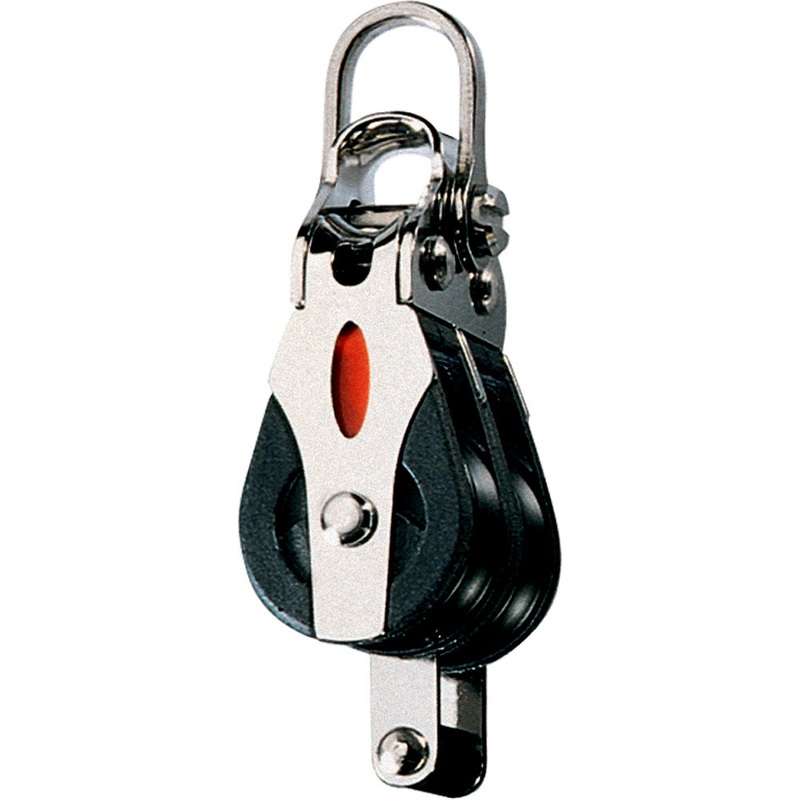 Ronstan Series 20 Ball Bearing Block – Double – Becket – 2-Axis Shackle Head [RF20212]