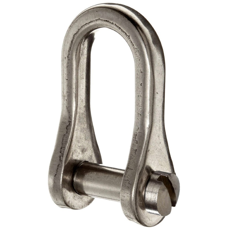 Ronstan Standard Dee Slotted Pin Shackle – 5/32″ Pin – 5/8″L x 3/8″W [RF615]