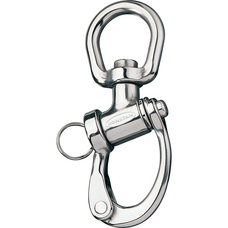 Ronstan Trunnion Snap Shackle – Large Swivel Bail – 122mm (4-3/4″) Length [RF6321]