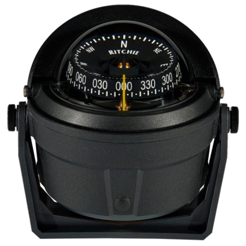 Ritchie B-81-WM Voyager Bracket Mount Compass – Wheelmark Approved f/Lifeboat & Rescue Boat Use [B-81-WM]
