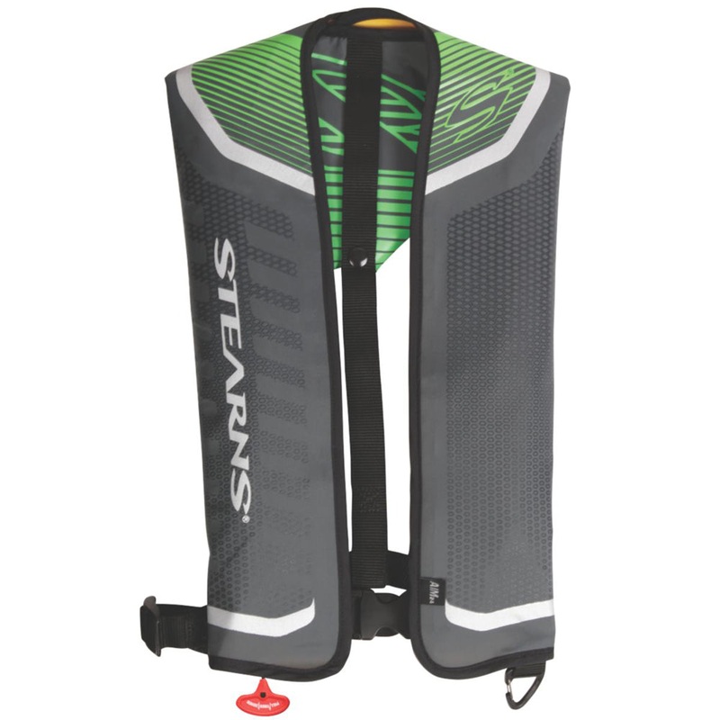 Stearns Fastpak 24 A/M Inflatable Life Vest – Grey/Green [3000004373]