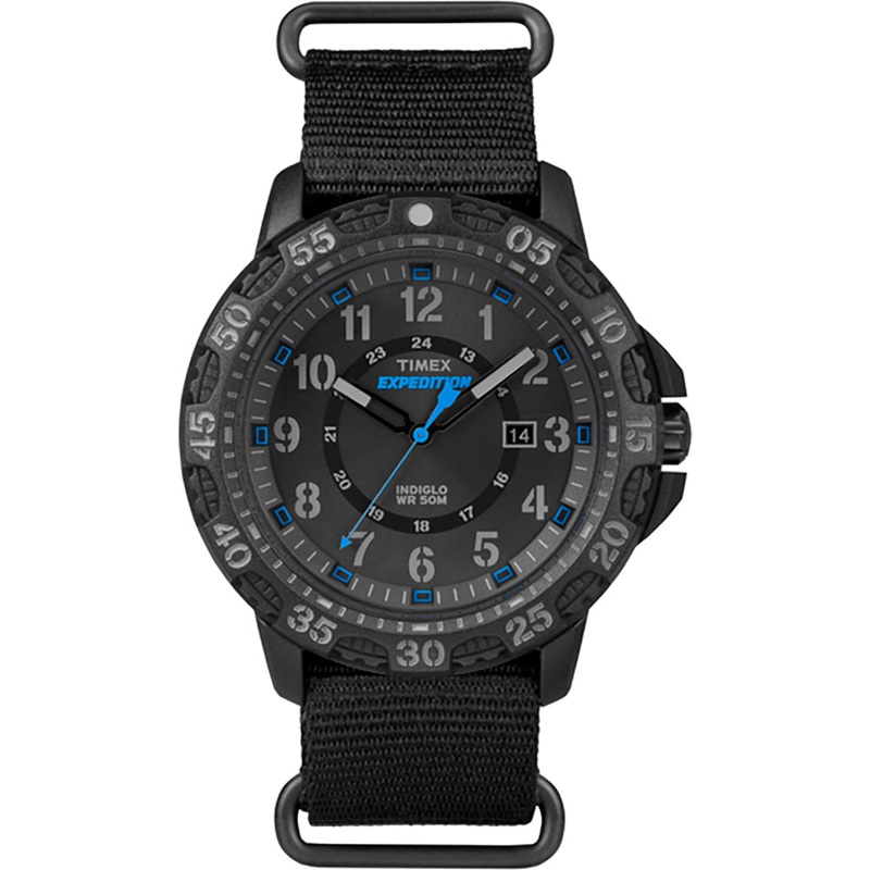 Timex Expedition Rugged Resin Slip-Thru Watch – Black/Black [TW4B035009J]