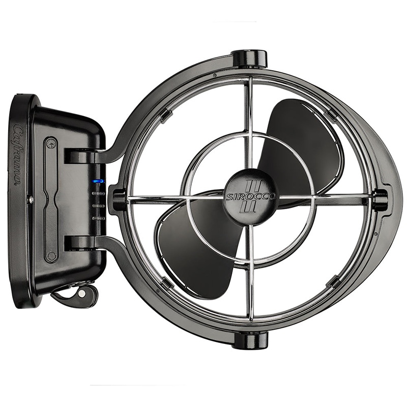 Caframo Sirocco II 3-Speed 7″ Gimbal Fan – Black – 12-24V [7010CABBX]