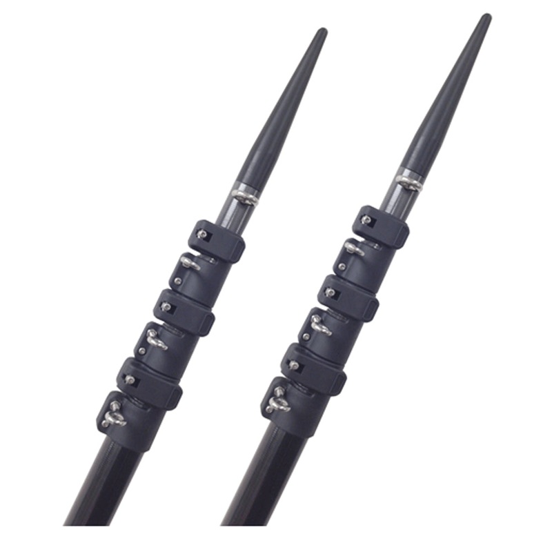 Lee’s 16′ Telescopic Carbon Fiber Outrigger Poles Sleeved f/TACO Bases [TC3916-9002]