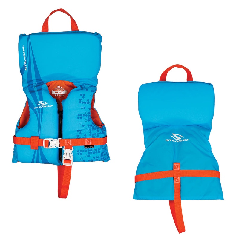 Stearns Infant Antimicrobial Life Jacket – Up to 30lbs – Blue [2000029260]