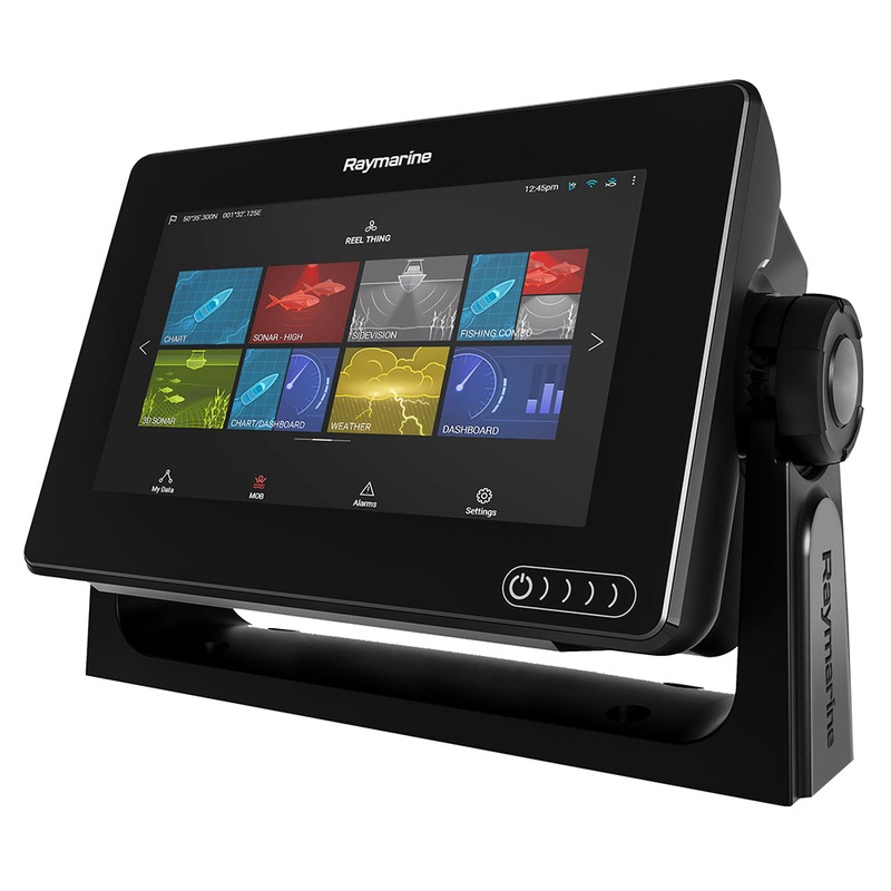 Raymarine Axiom 7 DV 7″ MFD w/CHIRP DownVision, CPT-100 DVS Transducer & Navionics+ Chart [E70364-02-NAG]