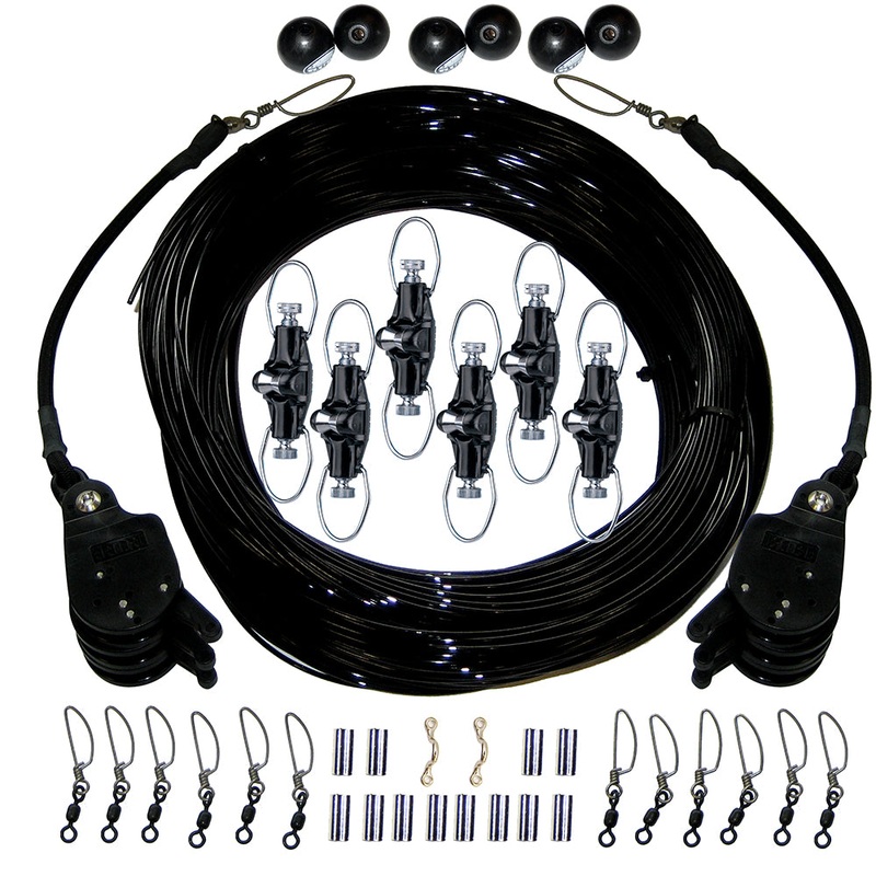 Rupp Triple Rigging Kit W/Lok-Ups & Nok-Outs – 520′ Black Mono Cord [CA-0160-MO]