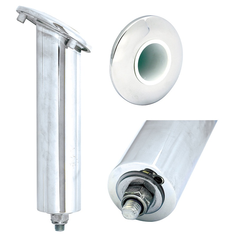 Tigress Blind Mount Round Head Swivel Base Rod Holder – 30 Degree – 9″ [77903]