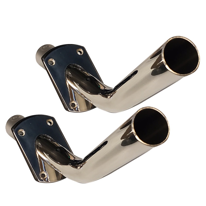 Tigress Gunnel Mount Outrigger Holders – Fabricated 304 S.S. – 1-1/8″ I.D.- Pair [88500]