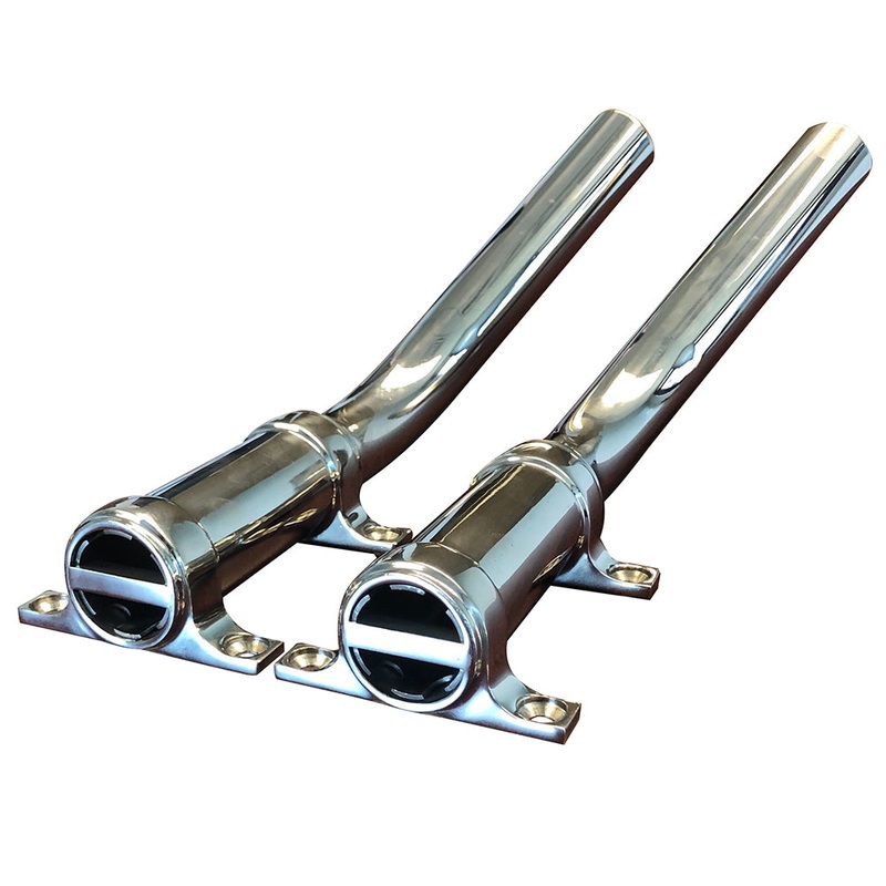 Tigress Side Mount Outrigger Holders – Fabricated 304 S.S. – 1-1/8″ I.D.-Pair [88504]