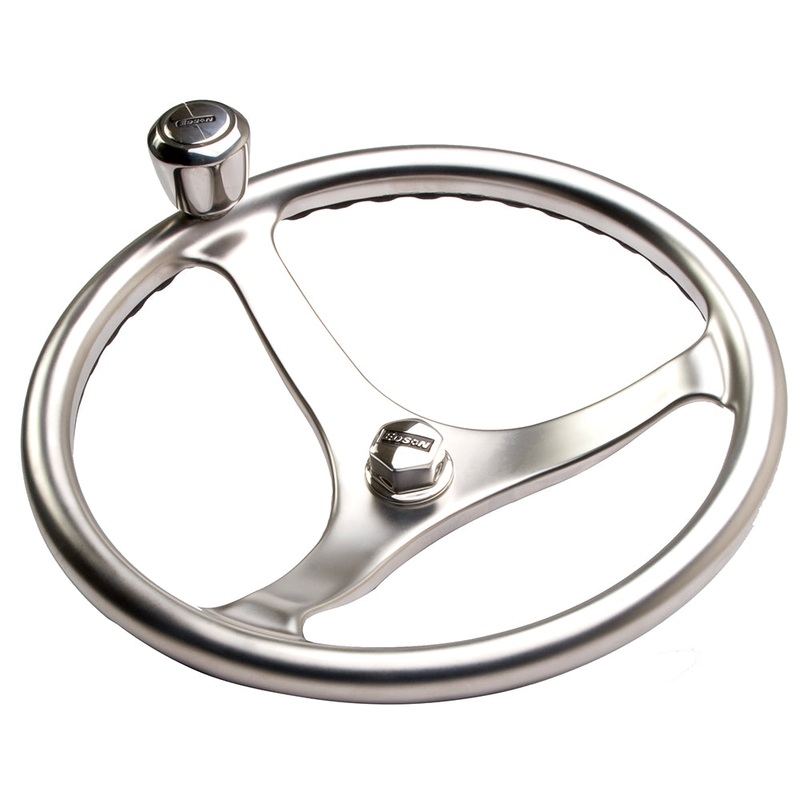 Edson Satin Finish ComfortGrip Powerwheel – 13″ w/Knob  Nut [1710WB-13-KIT]