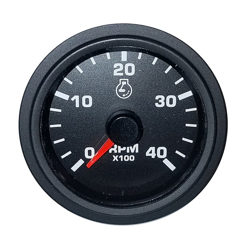 Faria 2″ Tachometer Variable Frequency 4000 RPM Gauge – Black – Bulk Packaging [TC5039]