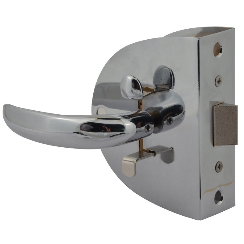 Southco Compact Swing Door Latch – Chrome – Non-Locking [MC-04-123-10]