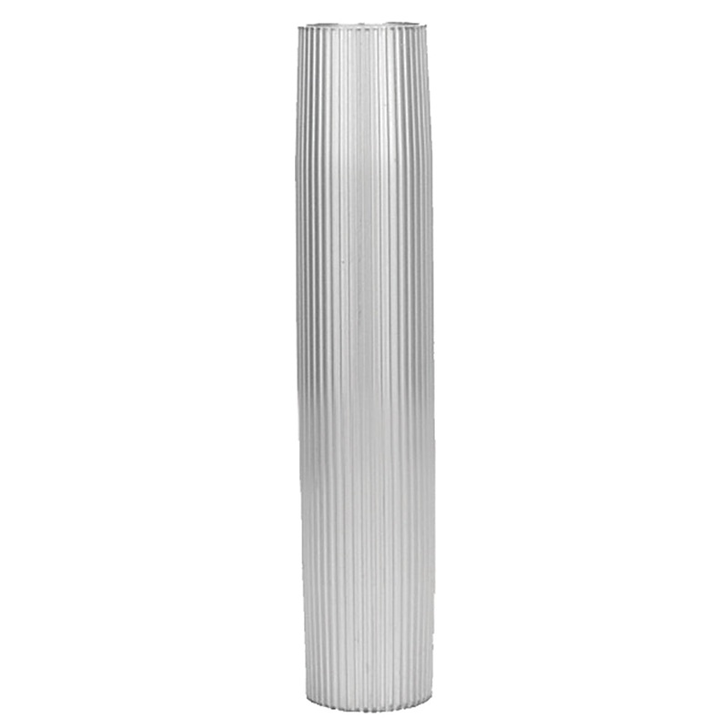 TACO Aluminum Ribbed Table Pedestal – 2-3/8″ O.D. – 27-1/2″ Length [Z60-7279VEL27.5-2]