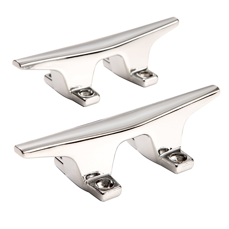 Attwood ZAMAK Chrome Plated Zinc Cleats – Pair – 4-1/2″ [6244-6]