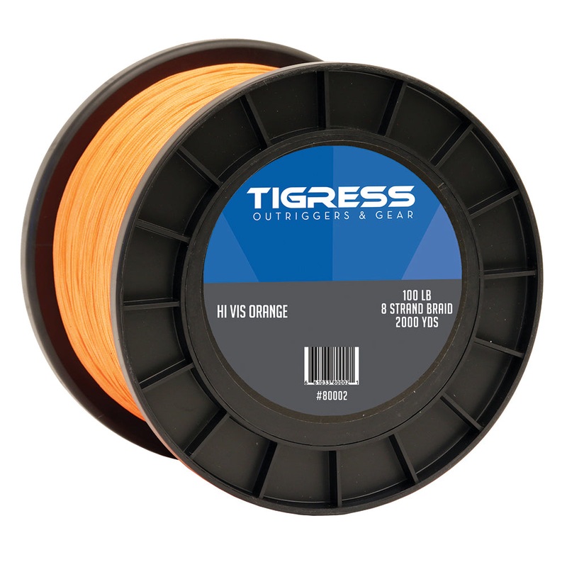 Tigress High-Visibility 100lb Kite Braid – Orange [80002]