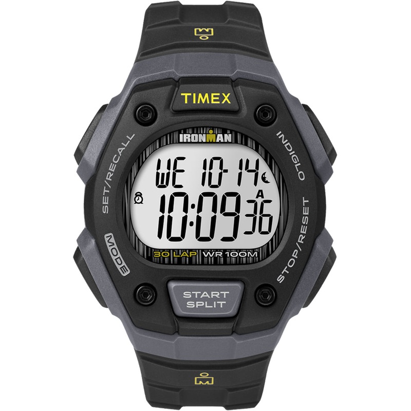 Timex IRONMAN Classic 30 Lap Full-Size Watch – Black/Yellow [TW5M09500JV]