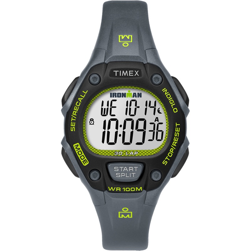 Timex IRONMAN Classic 30 Mid-Size Watch – Grey/Lime/Black [TW5M14000JV]