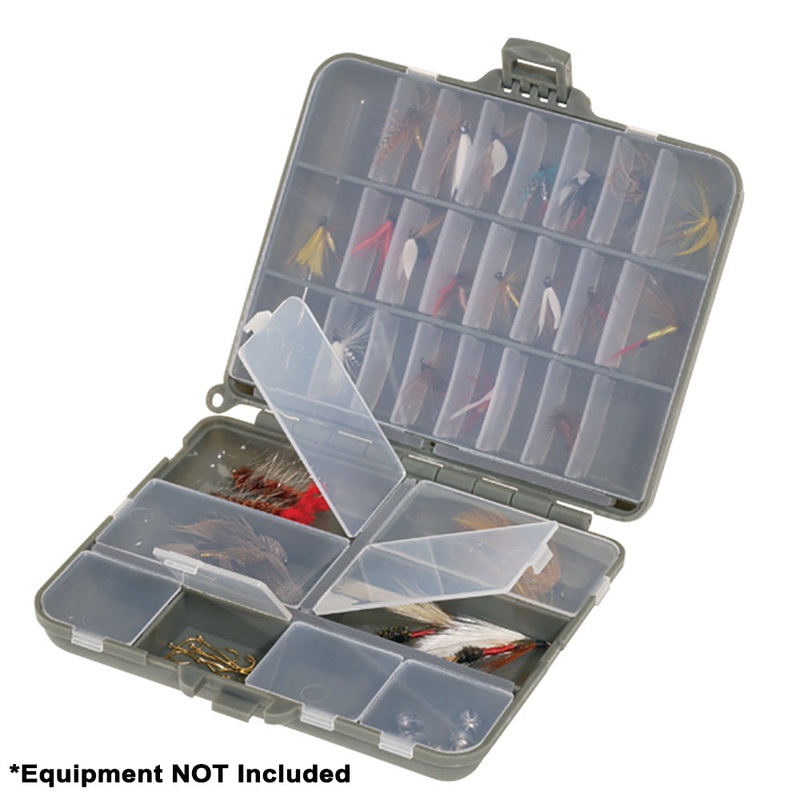 Plano Compact Side-By-Side Tackle Organizer – Grey/Clear [107000]