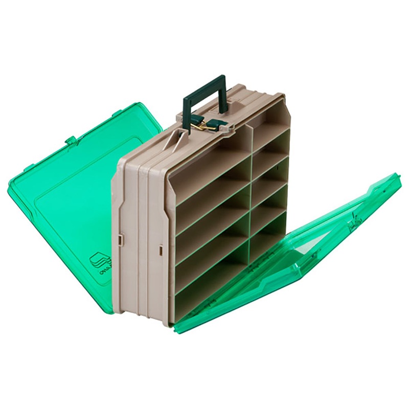 Plano Double-Sided 19-Compartment Satchel – Sandstone  Green [111906]