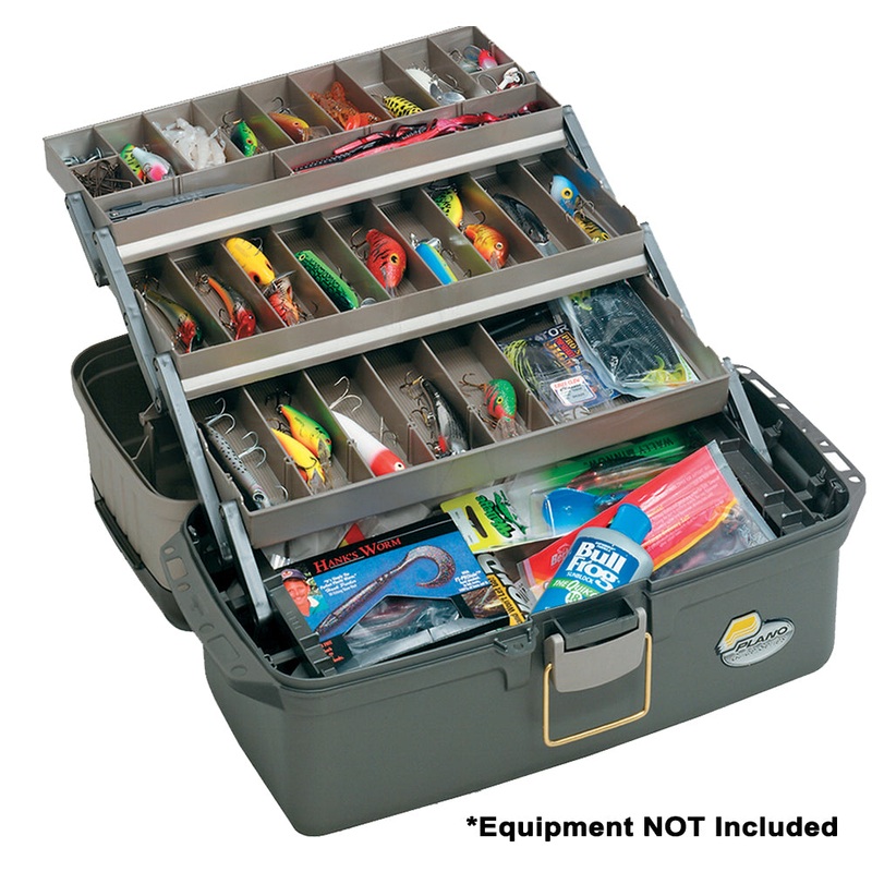Plano Guide Series Tray Tackle Box – Graphite/Sandstone [613403]