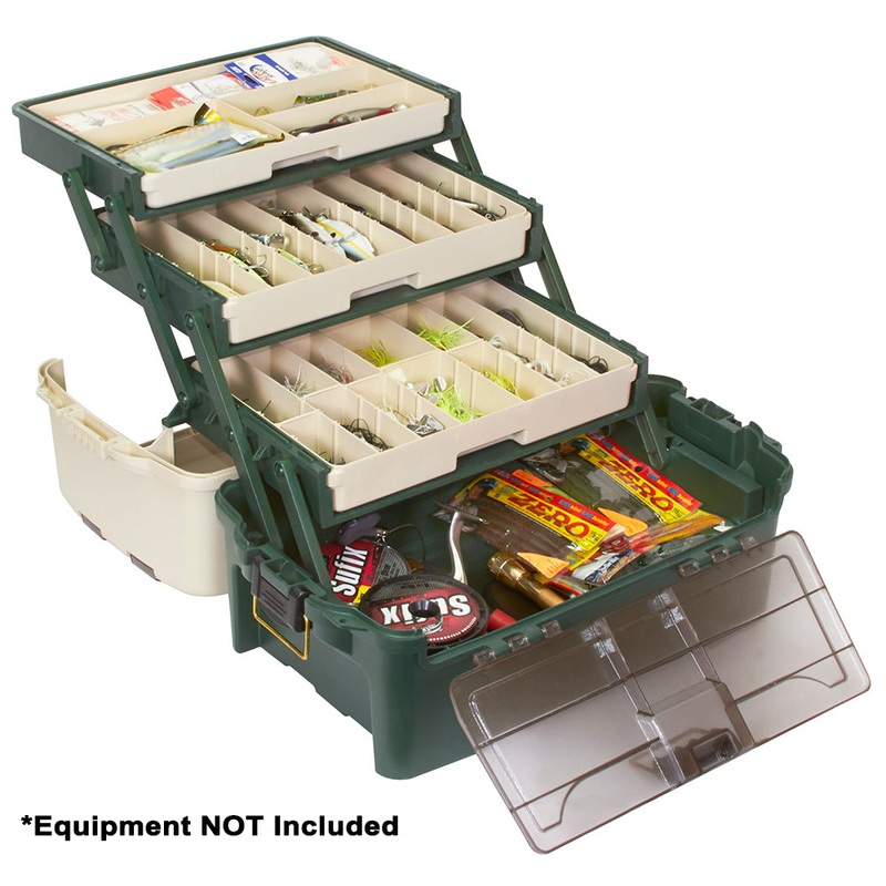 Plano Hybrid Hip 3-Tray Tackle Box – Forest Green [723300]