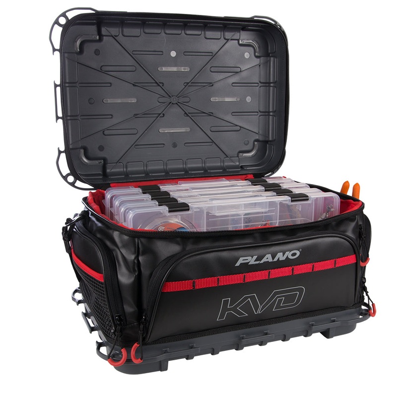 Plano KVD Signature Tackle Bag 3700 – Black/Grey/Red [PLAB37700]
