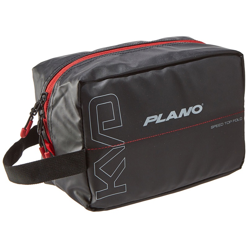Plano KVD Wormfile Speedbag Small – Holds 20 Packs – Black/Grey/Red [PLAB11700]