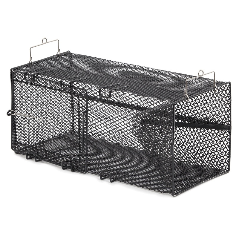 Frabill Black Crawfish Rectangular Trap – 8″ x 8″ x 18″ [1267]
