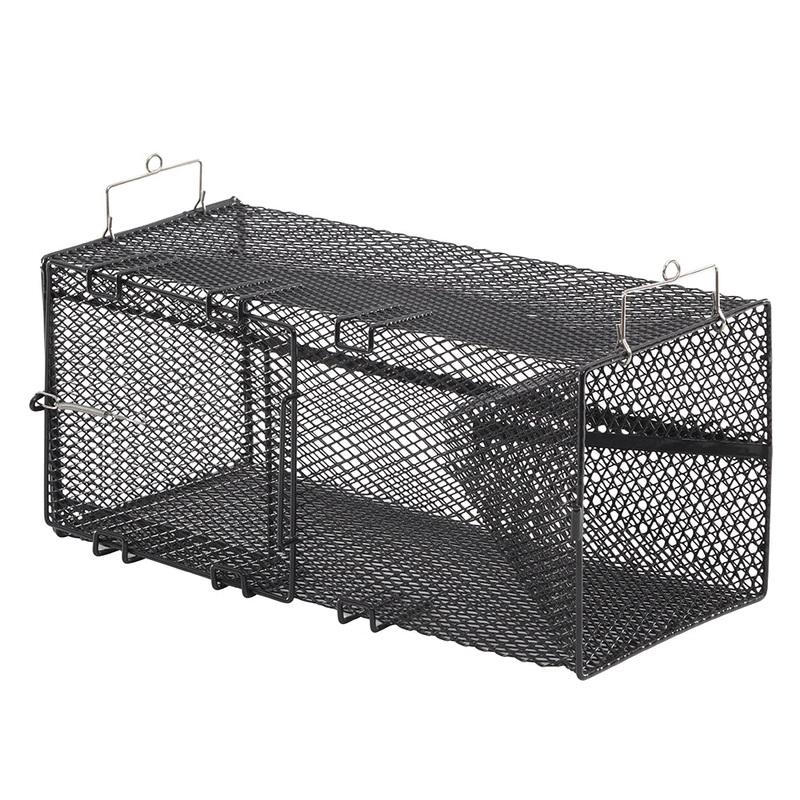 Frabill Black Minnow Rectangular Trap – 18″ x 8″ x 8″ [1268]