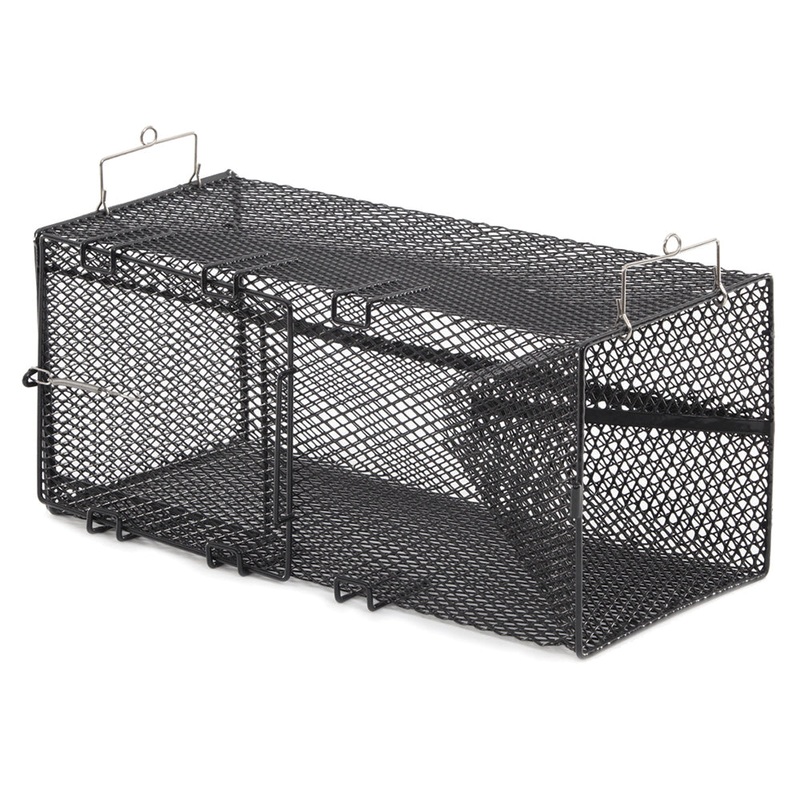 Frabill Black Pinfish Rectangular Trap – 18″ x 12″ x 8″ [1264]