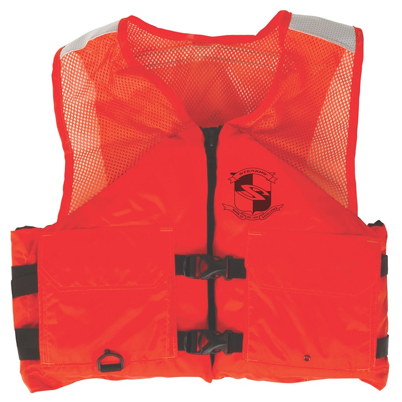 Stearns Work Zone Gear Life Vest – Orange – XXX-Large [2000011414]