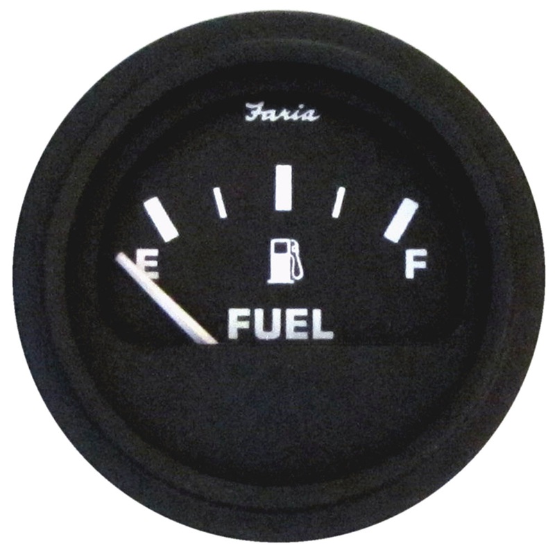 Faria 2″ Heavy-Duty Fuel Level Gauge – Black w/Black Bezel [23000]
