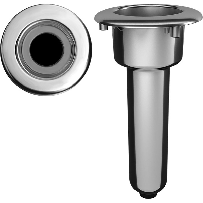 Mate Series Elite Screwless Stainless Steel 0 Rod  Cup Holder – Drain – Round Top [C1000DS]
