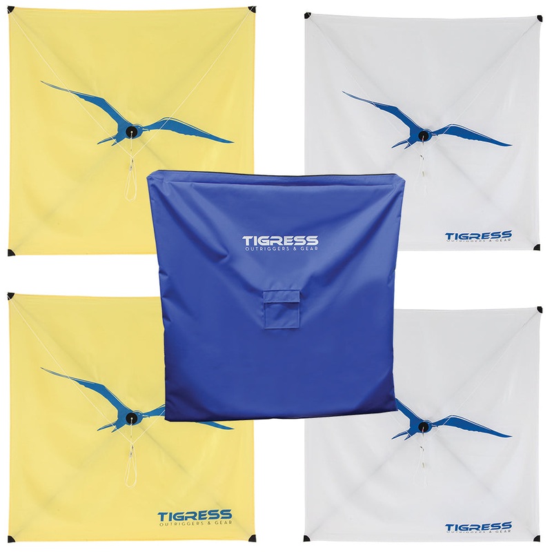 Tigress Kite Kit – 2-All Purpose Yellow, 2-Specialty White  Storage Bag [KITEPKG-KIT]