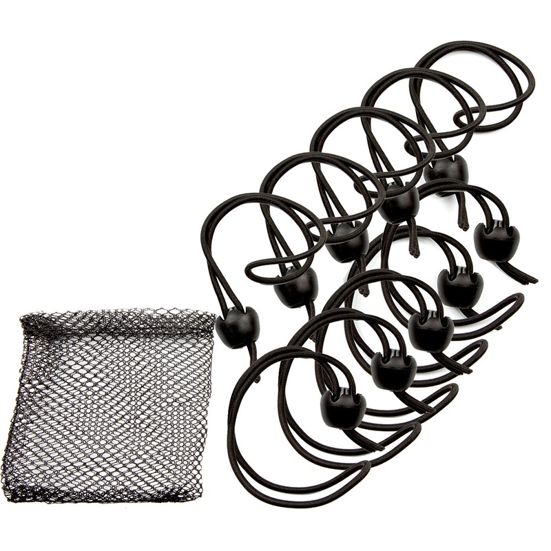 Whitecap Jaw Bungee – 12″ Elastic Cord w/1″ Jaw Ball – 10-Pack [JB-100716B]