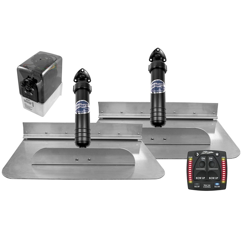 Bennett Marine 18×12 Hydraulic Trim Tab System w/One Box Indication [1812OBI]