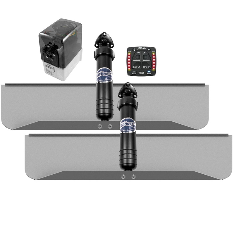 Bennett Marine 30×9 Hydraulic Trim Tab System w/One Box Indication [309OBI]