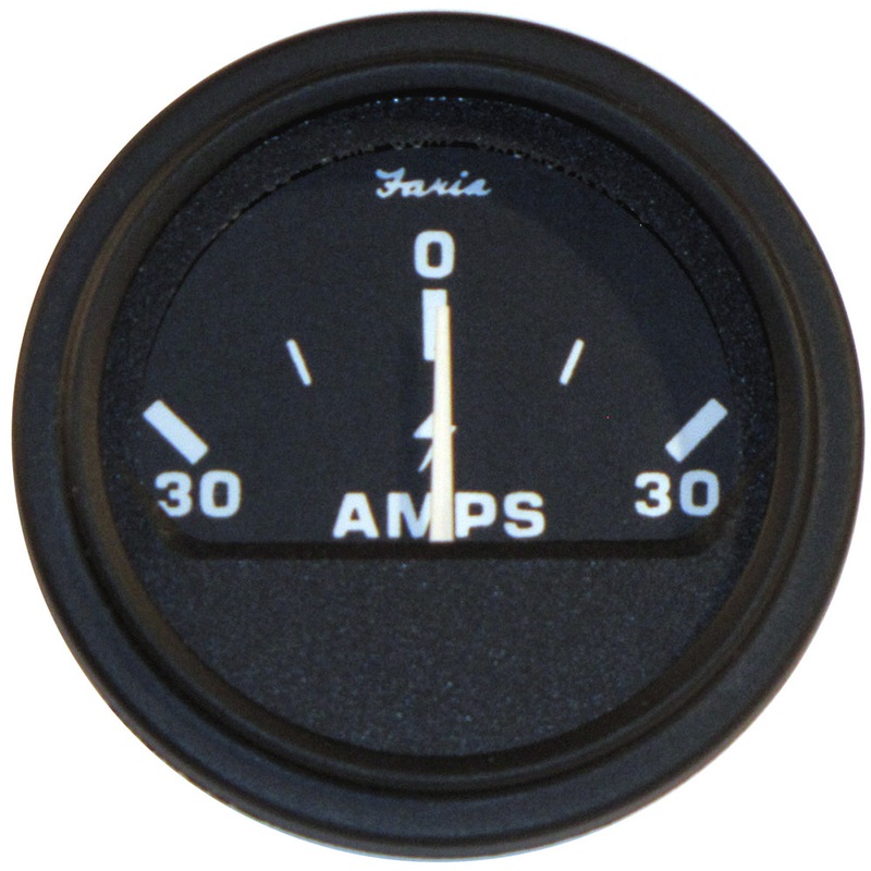 Faria 2″ Heavy-Duty Ammeter (30-0-30) – Black [23005]