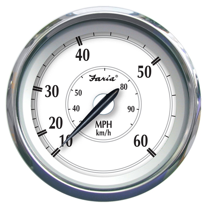 Faria Newport SS 4″ Speedometer – 0 to 60 MPH [45010]