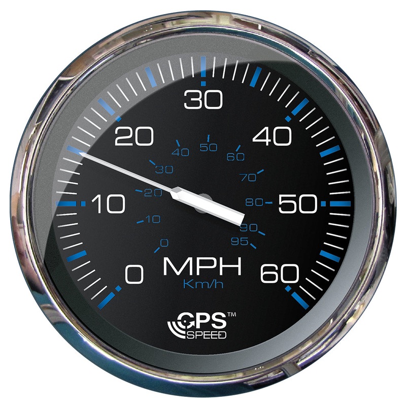 Faria Chesapeake Black 5″ Studded Speedometer – 60 MPH (GPS) [33761]