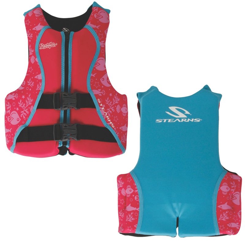 Puddle Jumper Youth Hydroprene Life Vest – Teal/Pink – 50-90lbs [2000038314]