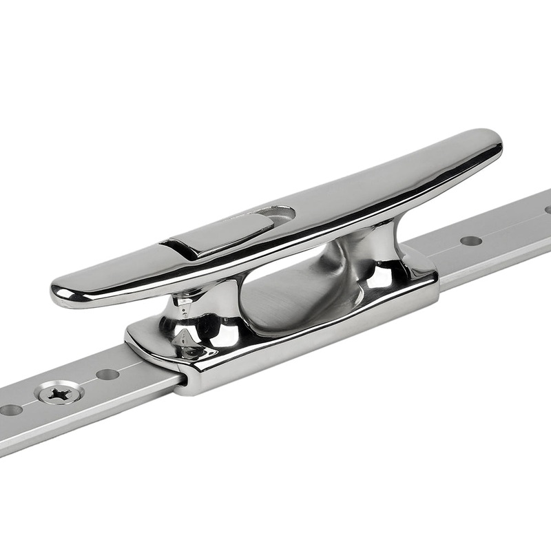Schaefer Mid-Rail Chock/Cleat Stainless Steel – 1-1/4″ [70-75]